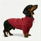 Cable Knit Zipper Collar Dachshund Dog Sweater