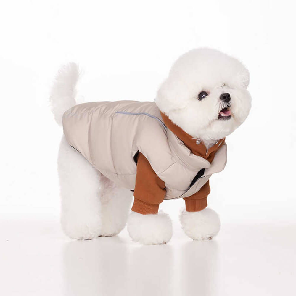 Casual Waterproof Reflective Stripes Warm Cozy Lightweight Dog Jacket