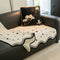 Chenile Fabric Sofa Protector Wavy Edge Non-Slip Couch Cover