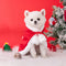 Christmas Santa Pet Cloak Warm Plush Dog Cape with Hat