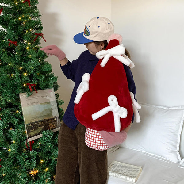Árbol de Navidad Decoración grande Bowknot Almohada de sofá para el hogar multifuncional