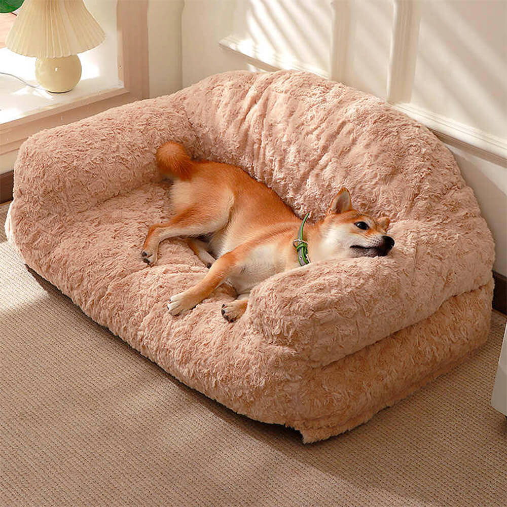 Cozy Full Support Warm Removable Washable Dog & Cat Sofa Bed