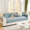 Embossed Geometric Pattern Soft Plush Quilted Non-Slip Couch Cover