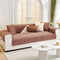Embossed Geometric Pattern Soft Plush Quilted Non-Slip Couch Cover