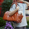 Faux Leather Portable Car Console Pet Carrier Bag for Small Dogs