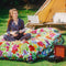 Funky Floral Playful Comfort Cotton Duvet Cover Bed Sheet Set