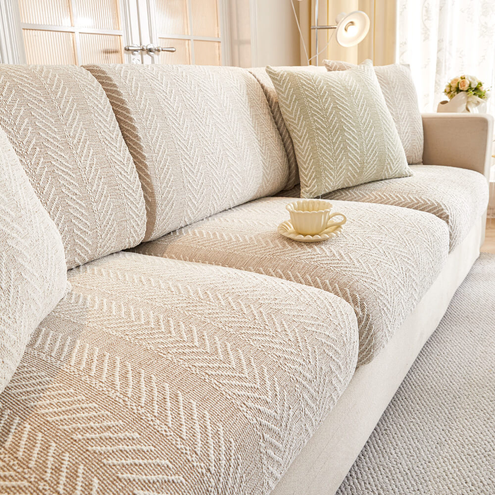 Herringbone Chenille Anti-Slip Magic Couch Cover