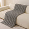 Herringbone chenille elegante decoración de sofá transpirable cubierta de sofá sin deslizamiento