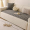 Herringbone chenille elegante decoración de sofá transpirable cubierta de sofá sin deslizamiento