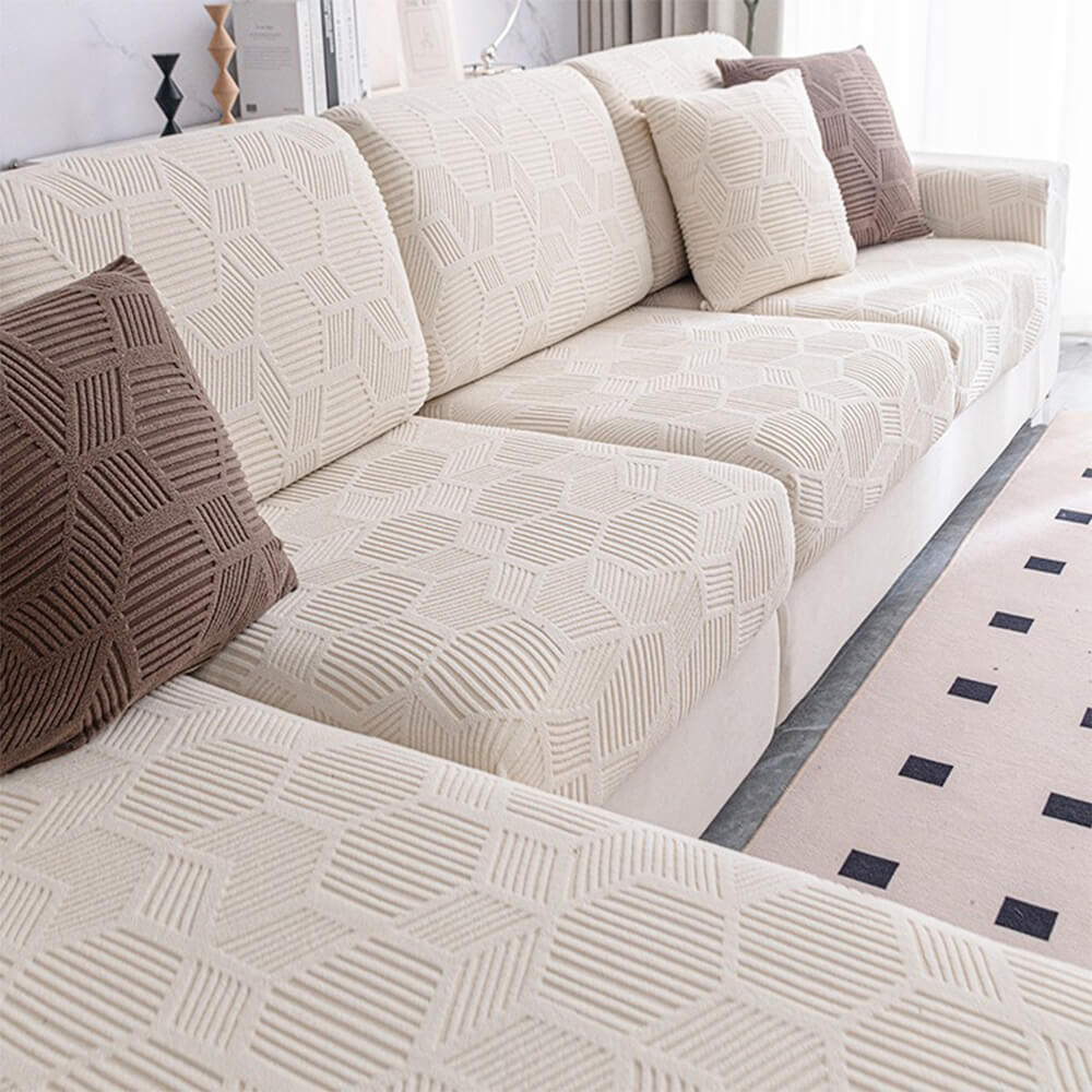 Honeycomb Pattern Waterproof Stretch Full-Cover Magic Couch Cover