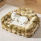 Jungle Secret Tie-Dye Plush Cozy Dog And Cat Sofa Bed