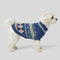 Knitted Fair Isle Diamond Dog Sweater