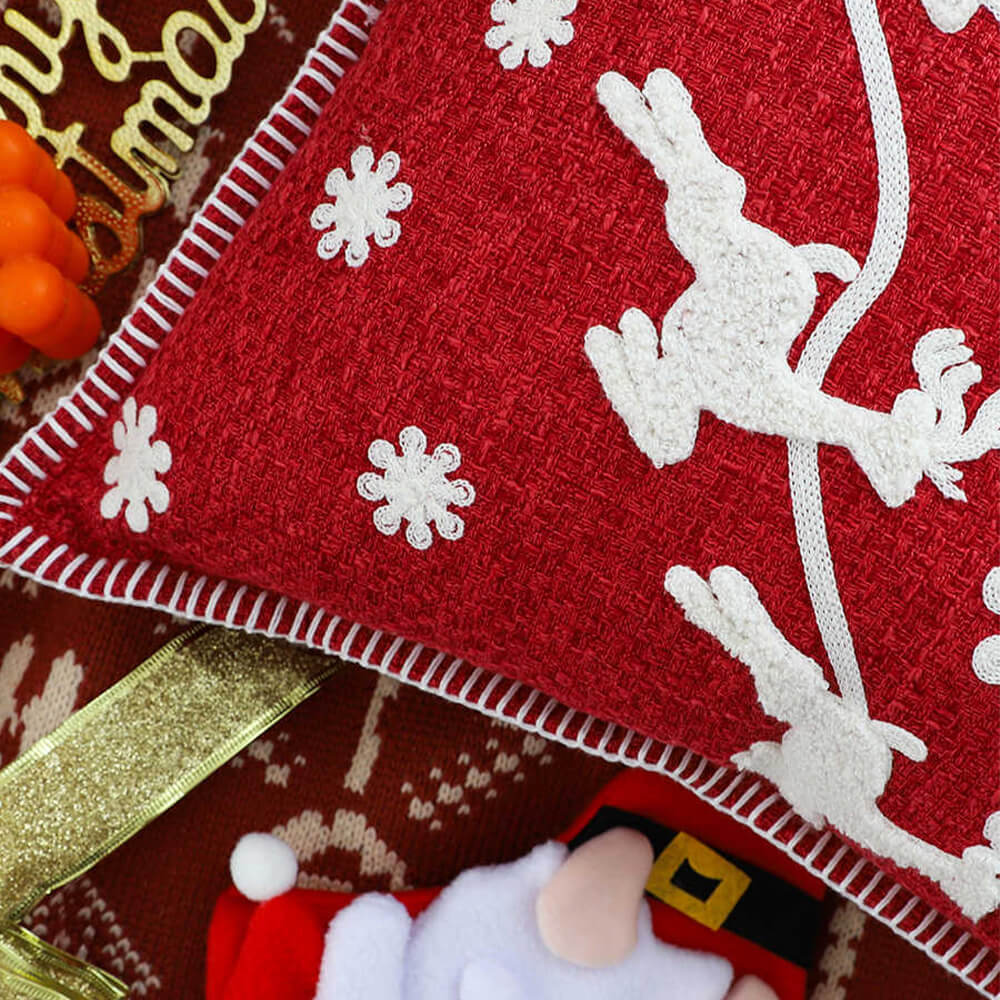 Merry Christmas Holiday Decorative Lumbar Home Sofa Pillow