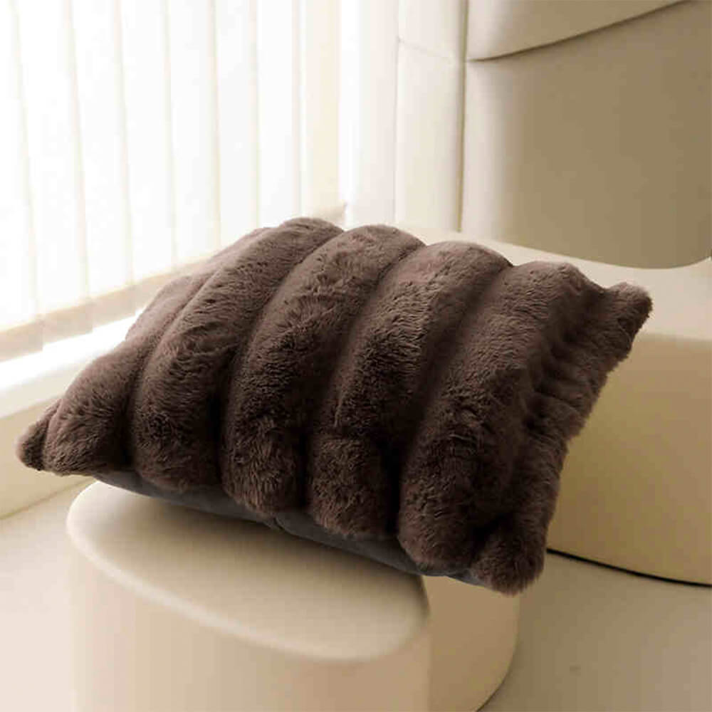 Minimalist Bubble Fluffy Faux Fur Reversible Blanket