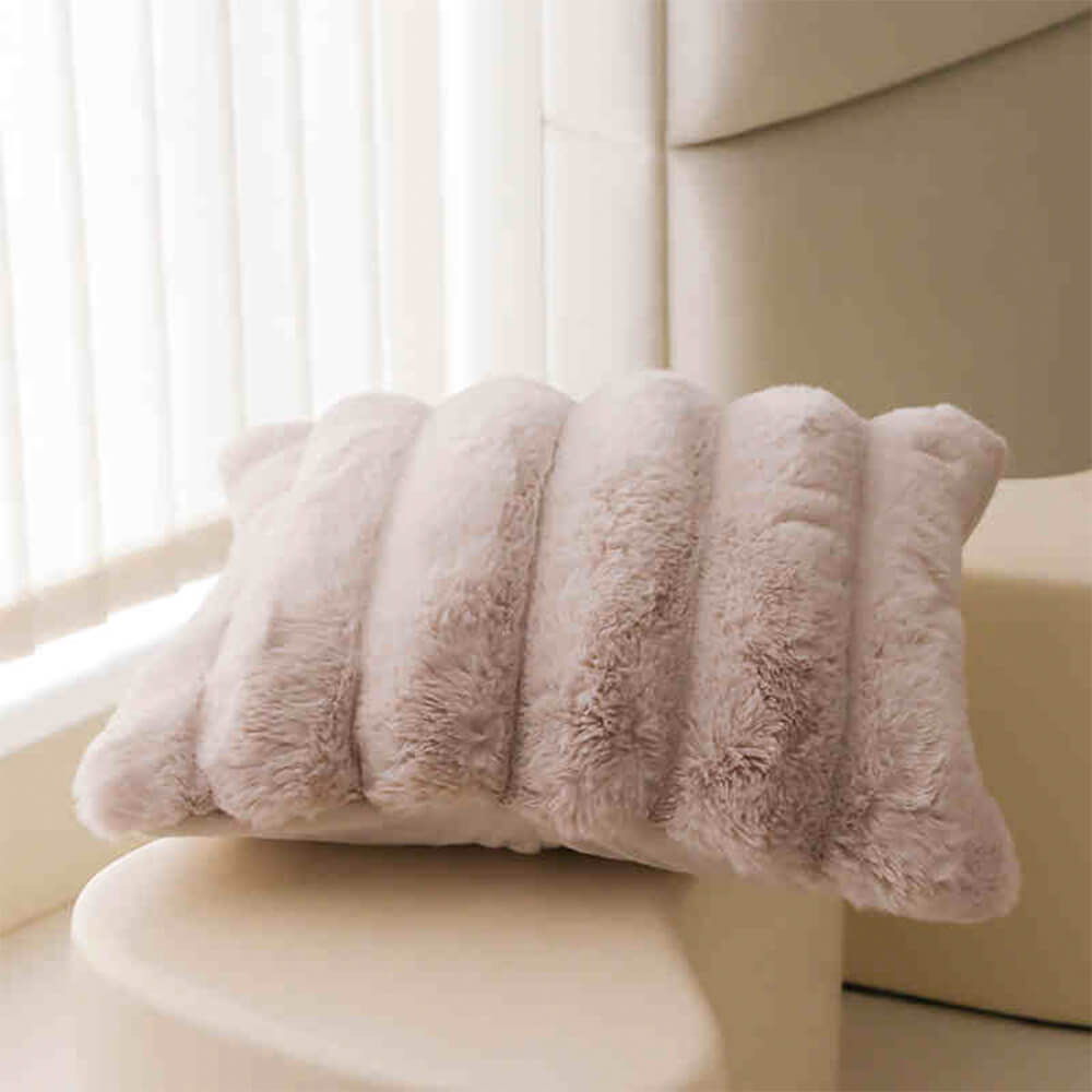 Minimalist Bubble Fluffy Faux Fur Reversible Blanket