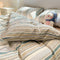 Modern Vertical Stripe Comfort Duvet Cover Bed Sheet Set