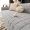 One-Piece Cozy Flannel Sofa Protection Non-Slip Couch Cover