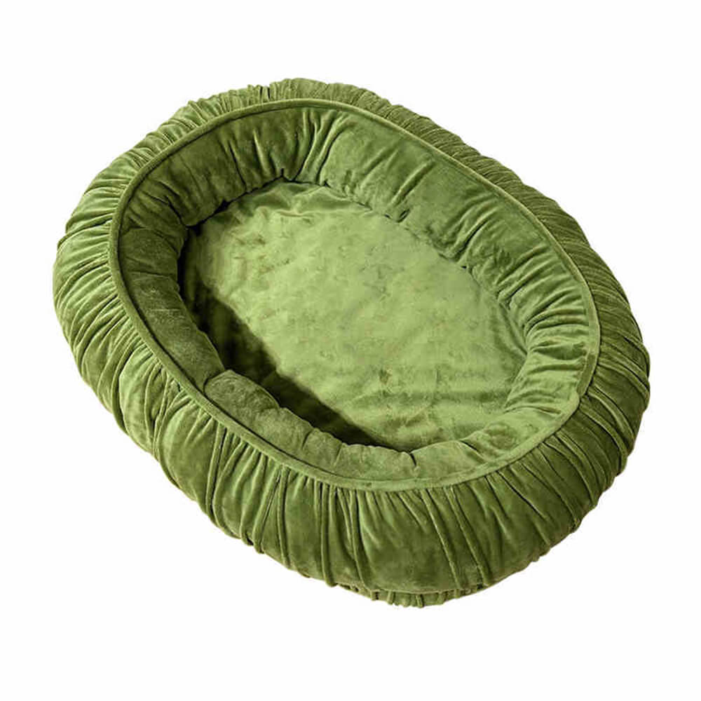 Oval Orthopedic Support Cozy Sleeping Detachable Dog & Cat Bed