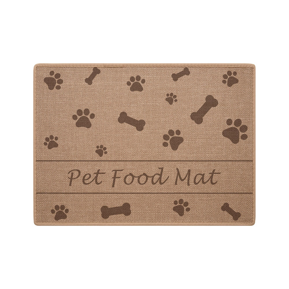 Pata & Alfombrilla absorbente antideslizante con diseño de hueso para perros y gatos