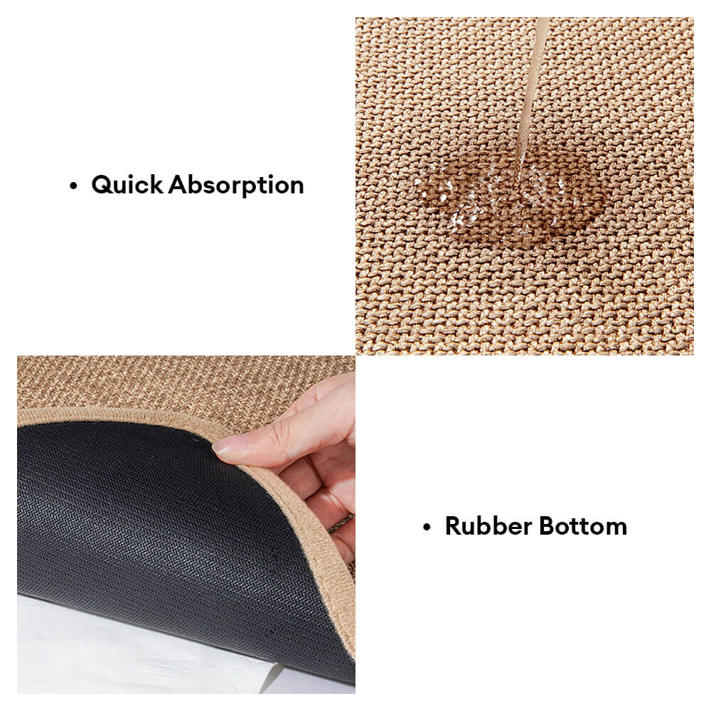 Pata & Alfombrilla absorbente antideslizante con diseño de hueso para perros y gatos