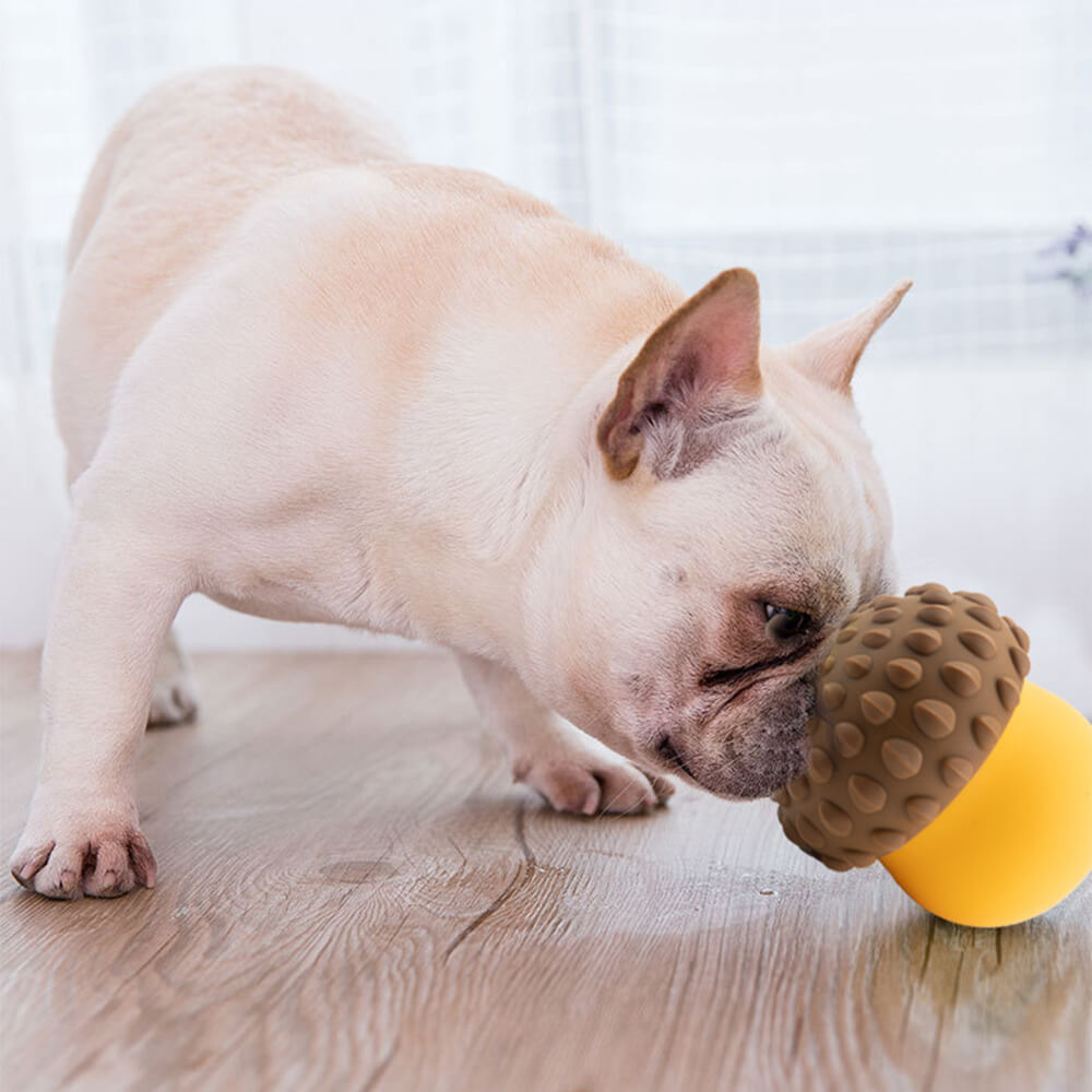 Interaktiver, auslaufender Futterball in Tannenzapfenform, langsamer Futterspender für Hunde