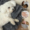 Plush Fluffy Thick Comfort Calming Dog Bed with Pillow
