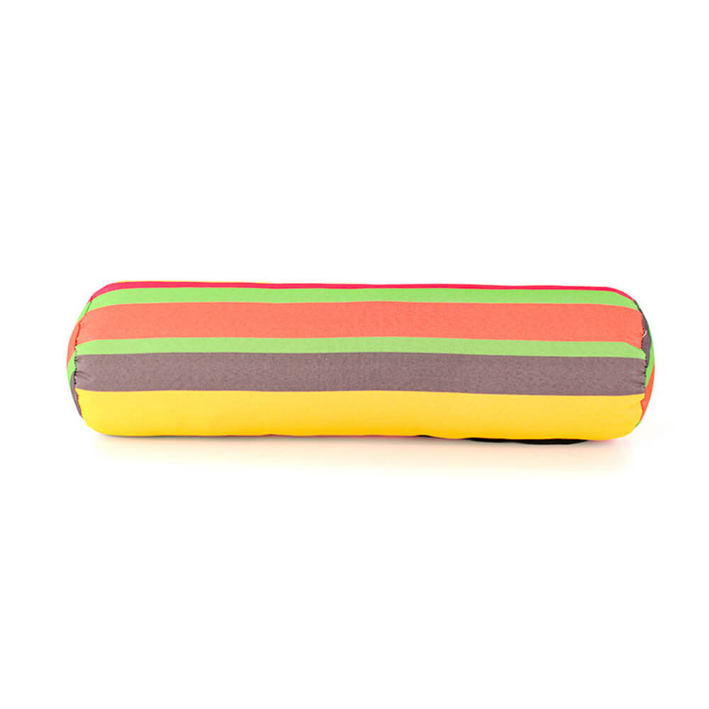 Rainbow Striped Elevated Pet Bed with Pillow – Durable, Bite-Resistant, and Load-Bearing