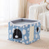 Soft Plush Foldable Dual-Level Cat House with Scratch Board