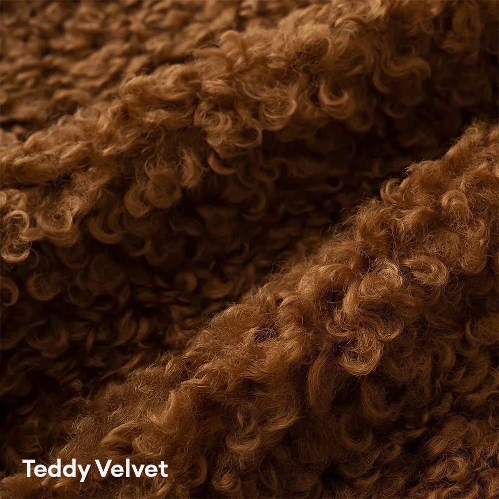 Almohada de sofá decorativo de terciopelo de Teddy suave