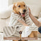 Peignoir rayé absorbant et épais, grande serviette polyvalente pour chien, respectueuse de la peau