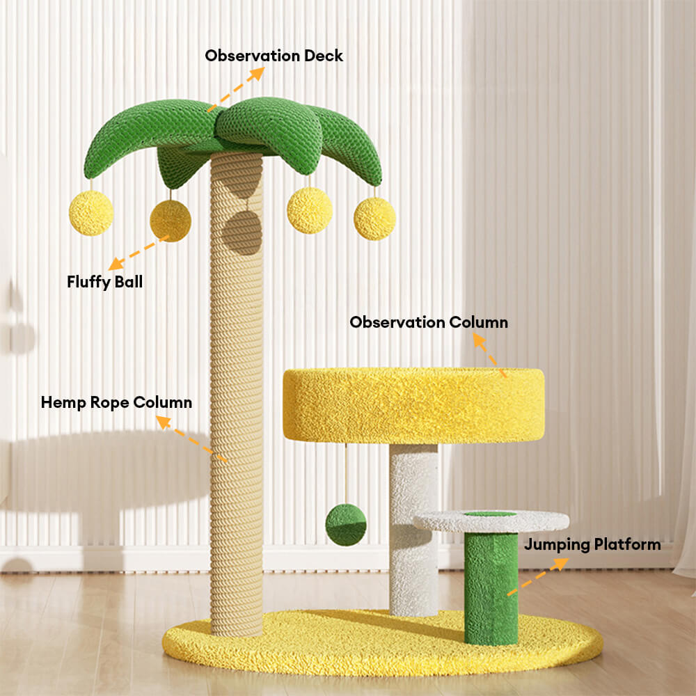 Tropical Coconut Tree Cat Climbing Frame