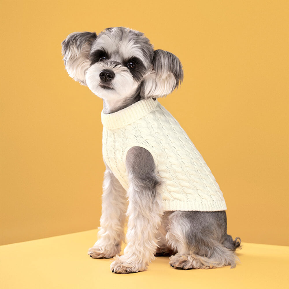 Warm Vest Clothes Turtleneck Dog Knit Sweater