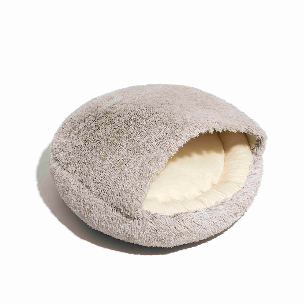 Letto Pita per cani semi-chiuso in peluche calmante