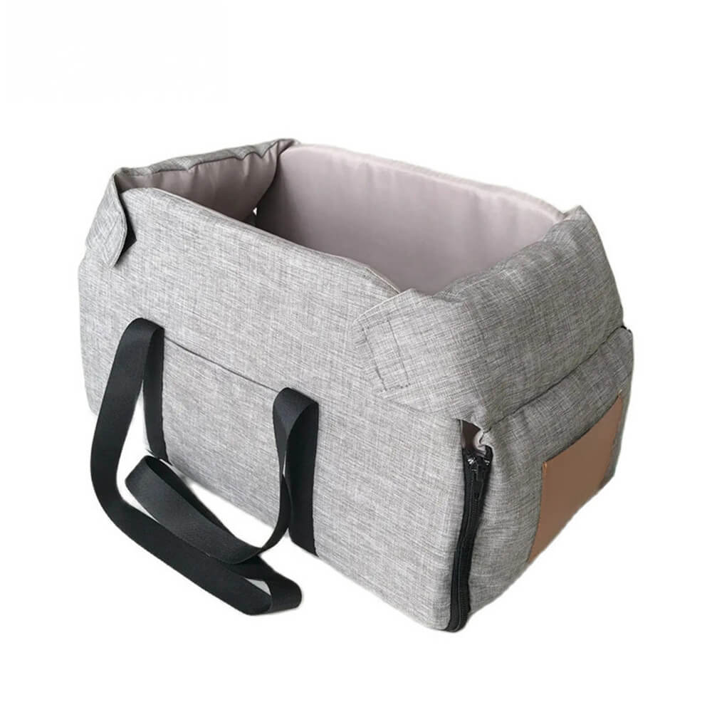 Non-Slip Detachable Contrast Color Cat & Dog Car Seat Bed