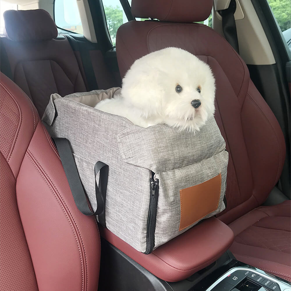 Non-Slip Detachable Contrast Color Cat & Dog Car Seat Bed
