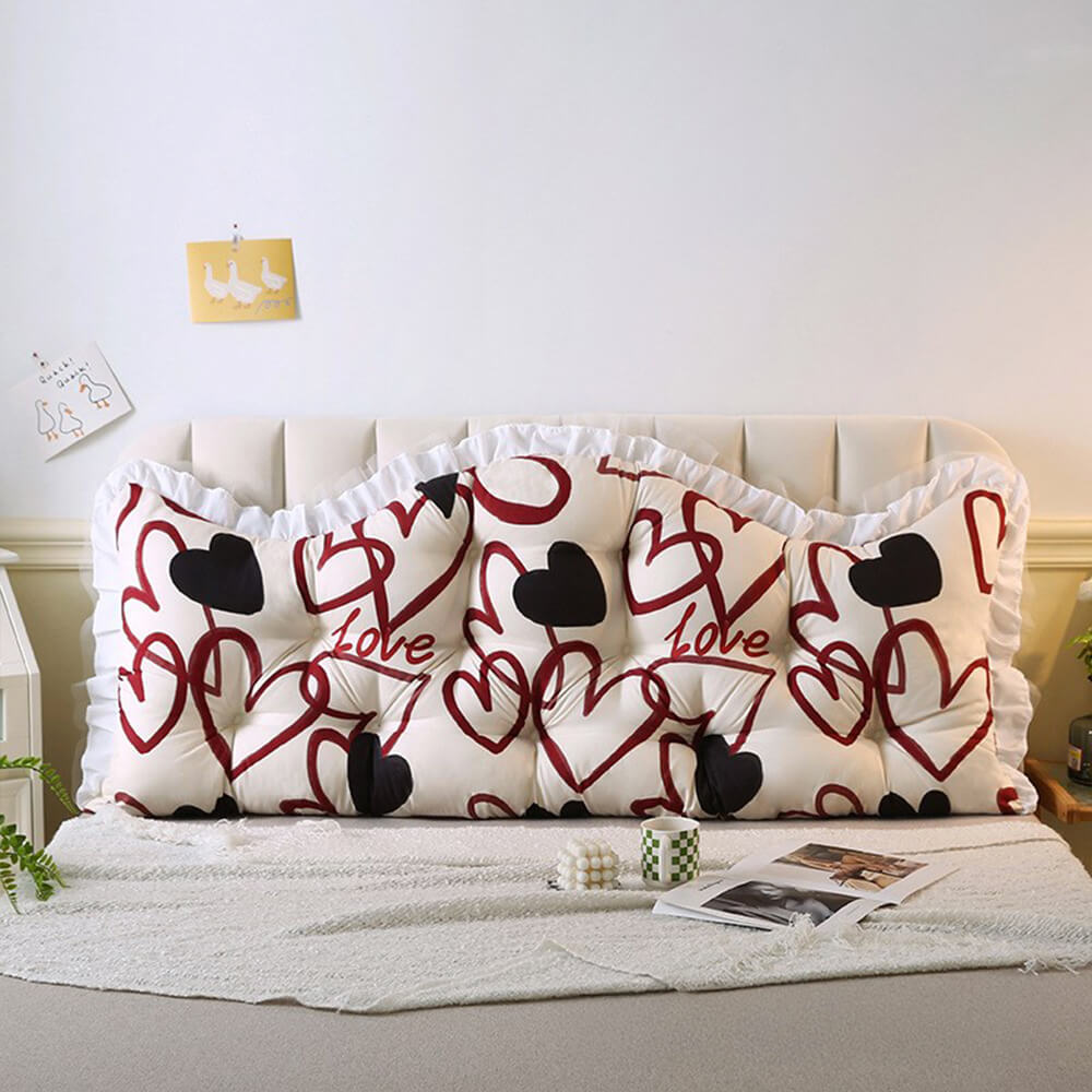 Crown Bedside Lace Princess Headboard Pillow