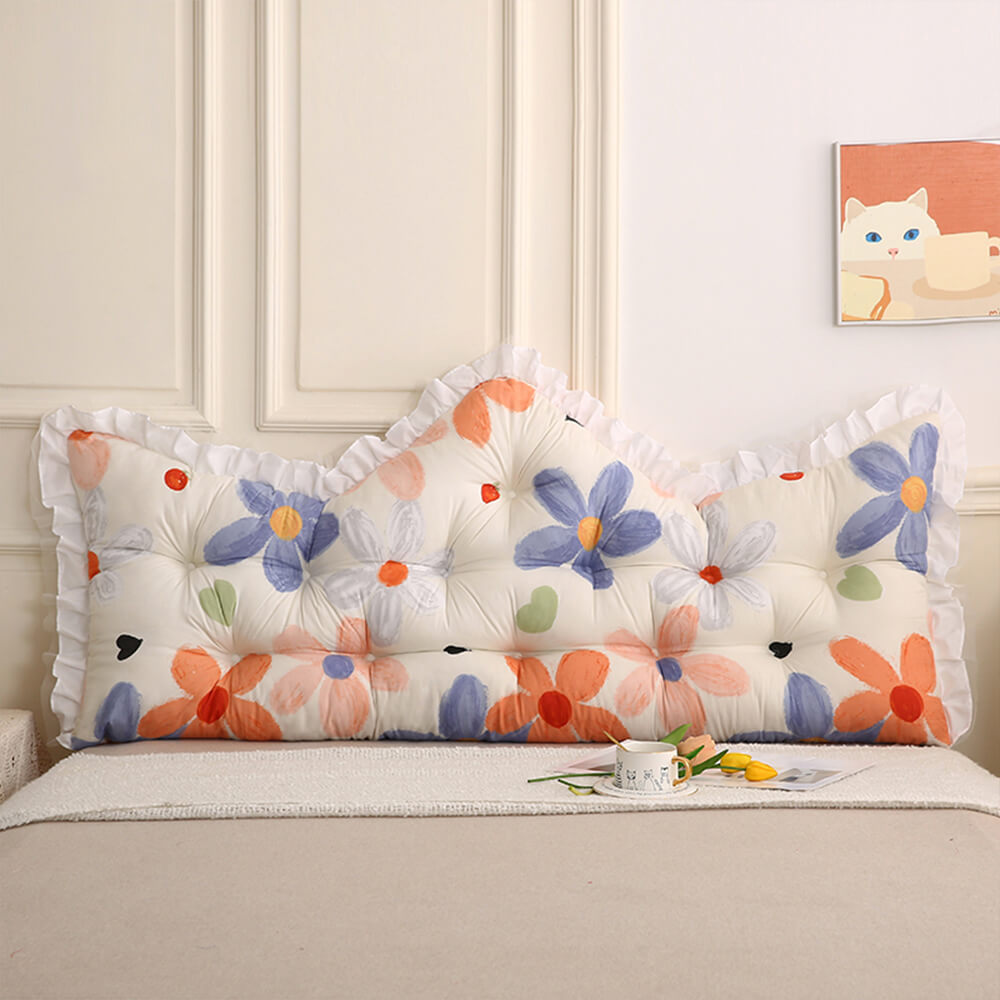 Crown Bedside Lace Princess Headboard Pillow