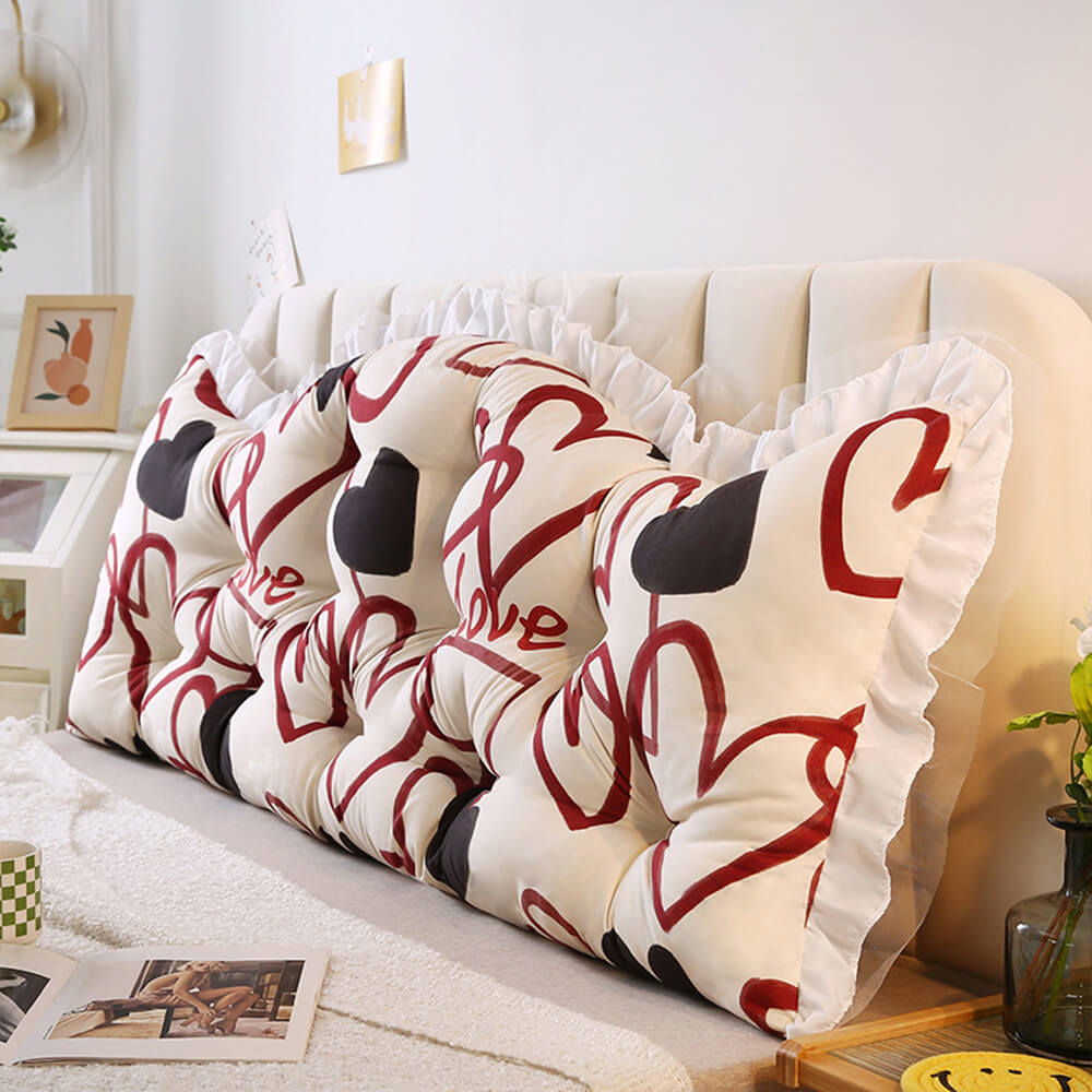 Crown Bedside Lace Princess Headboard Pillow
