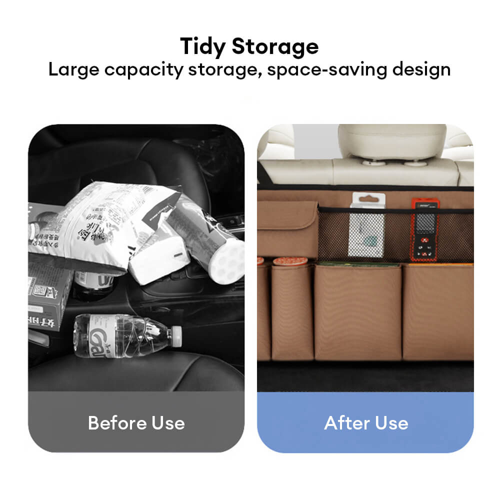 Cute Multifunctional Car Trunk Storage Bag – Keep Things Tidy with a Fun Touch