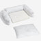 Canapé-lit orthopédique double couche pour chien en flanelle de luxe