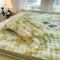 Gradiente de crema de crema Faux Faux Rabbit Fur Cubierta de colchón de lámina CALIENTE