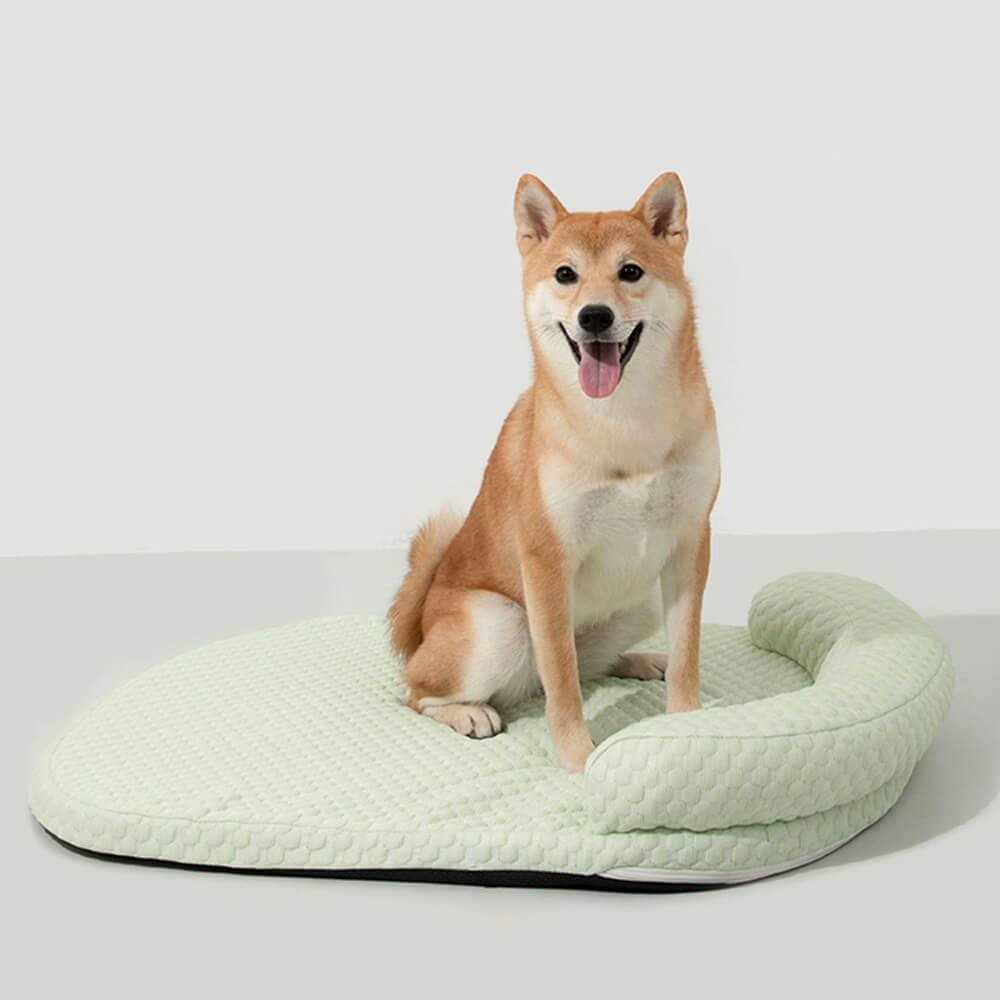 Ice Dot Cooling Breathable Pet Mat with Pillow for Cats and Dogs