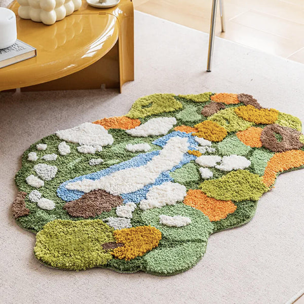 Wonderland Daisy Carpet Mat Mat Rug Pet alfombra