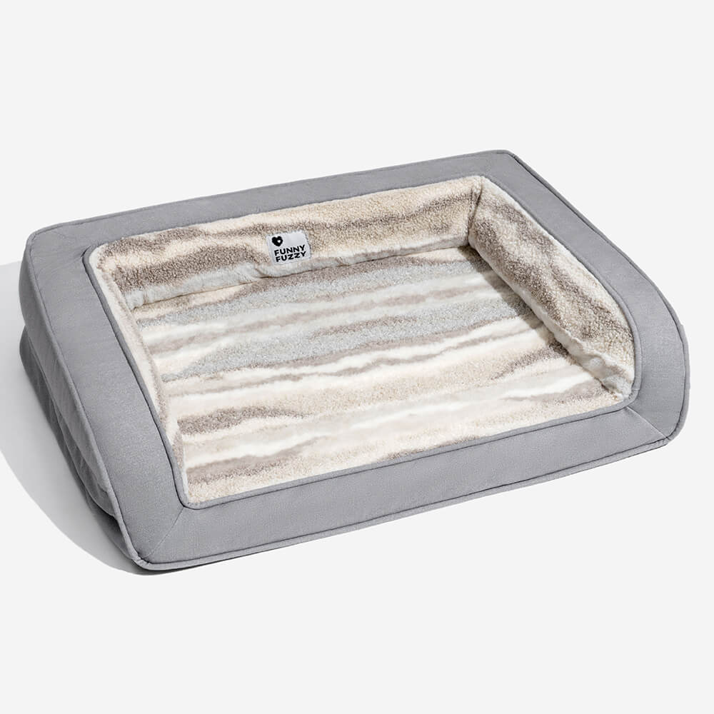 Modern Style Faux Lambswool Cozy Orthopedic Dog Sofa Bed