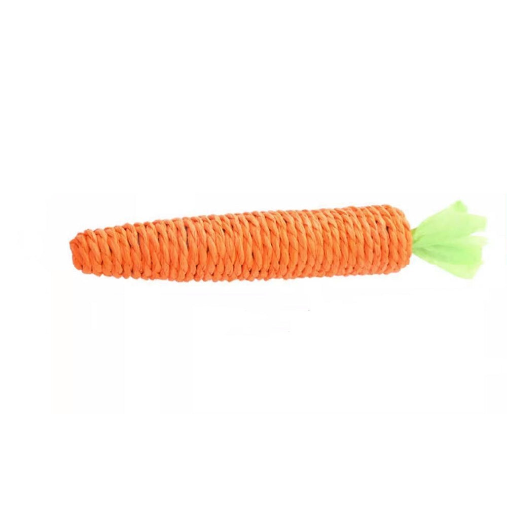 Natural Sisal Carrot Chew Toy Bite-Resistant Cat Teething Toy