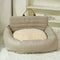 Thick and Soft Backrest Dog Car Seat Bed