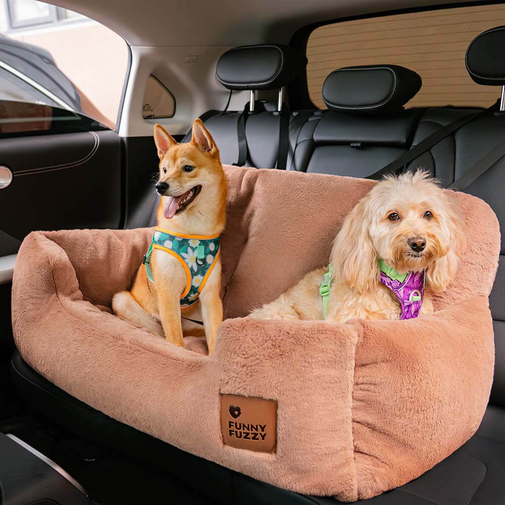 Lettino da viaggio per il sedile posteriore dell'auto per cani di taglia media e grande