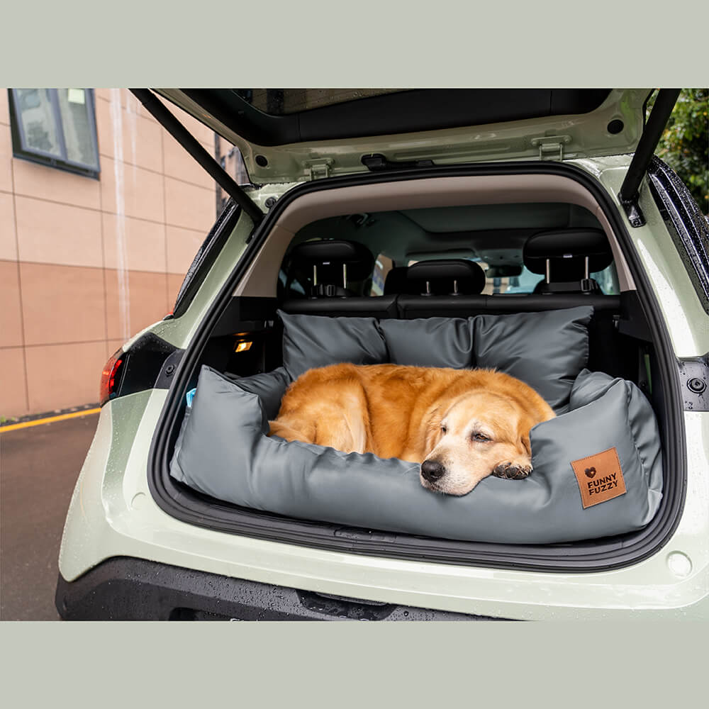 Traversin de voyage imperméable de sécurité pour chien de taille moyenne et grande taille, lit de siège arrière de voiture