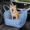 Camilla de asiento de automóvil para perros vintage corazón