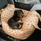 Camilla de asiento de automóvil para perros vintage corazón